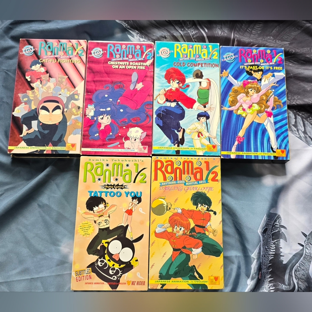 Ranma 1/2 VHS Lot
